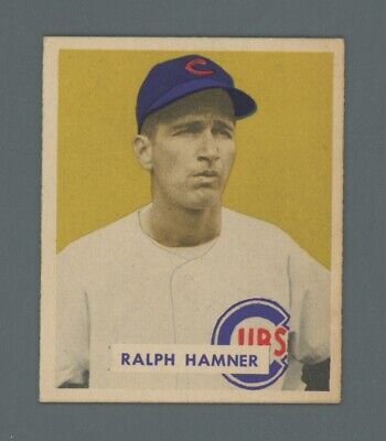 1949 Bowman #212 Ralph Hamner Chicago Cubs High Number Baseball Card Ex/Mt  