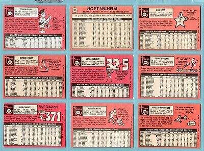 1969 Topps Complete California Angels Team Set of 27 Baseball Cards VG - NM  