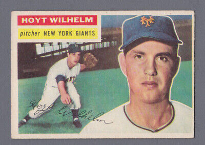 1956 Topps #307 Hoyt Wilhelm New York Giants Baseball Card EX