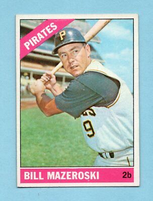 1966 Topps #210 Bill Mazeroski Pittsburgh Pirates Baseball Card Ex/Mt