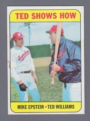 1969 Topps #539 Ted Shows How Ted Williams & Mike Epstein Baseball Card E/M ap 