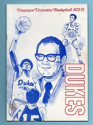 1972-73 Duquesne University Basketball Media Guide Manning & others on Cov EX ss