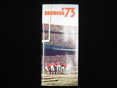 1973 Denver Broncos NFL Media Guide