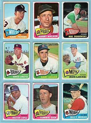 1965 Topps Lot of 21 Different Baseball Cards EX    