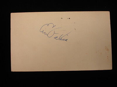 Erv Palica Brooklyn Dodgers Autographed 1953 Government Postcard