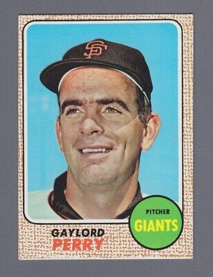 1968 Topps / Milton Bradley #85 Gaylord Perry San Fra Giants Baseball Card EX+  