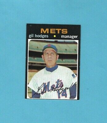 1971 Topps #183 Gil Hodges New York Mets Baseball Card Ex/Mt o/c