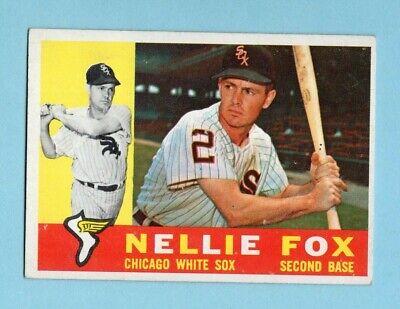 1960 Topps #100 Nellie Fox Chicago White Sox Baseball Card EX+       