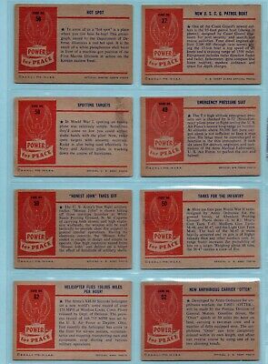 1954 Bowman Power For Peace Starter Set Lot of 46 Different Cards EX+ - NM fl  