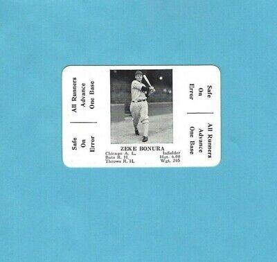 1936 S and S Game Zeke Bonura Chicago White Sox  Baseball Card   NM