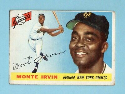 1955 Topps #100 Monte Irvin New York Giants Baseball Card VG