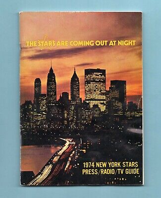 1974 New York Stars WFL Media Guide (stained cover)