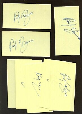 Eighteen Rocky Graziano Boxer Autographed Cuts (18) Holograms