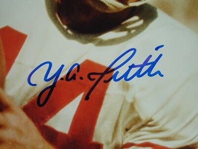 Y. A. Tittle Autographed 8" x 10" Color Photograph - B&E Hologram