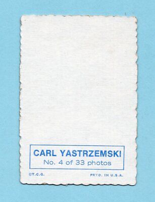 1969 Topps Deckle Edge #4 Carl Yastrzemski Boston Red Sox Baseball Card  