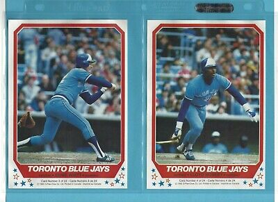 1982 O-Pee-Chee Toronto Blue Jays & Montreal Expos Baseball Poster Set of 24 NM 