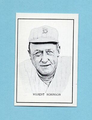 1950 Callahan Hall of Fame Wilbert Robinson Baseball Card NM 