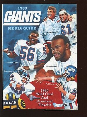 1985 NFL Football New York Giants Media Guide EX