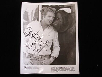 Lee Majors Autographed 8" x 10" Black & White Photograph - B&E Holo