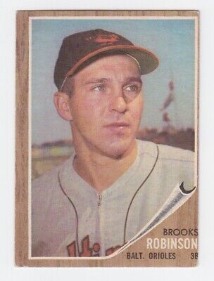 1962 Topps #45 Brooks Robinson Baltimore Orioles Baseball Card Vg/Ex o/c sl wp 