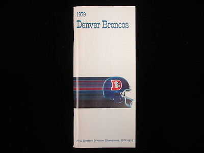 1979 Denver Broncos NFL Media Guide