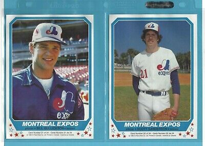 1982 O-Pee-Chee Toronto Blue Jays & Montreal Expos Baseball Poster Set of 24 NM 