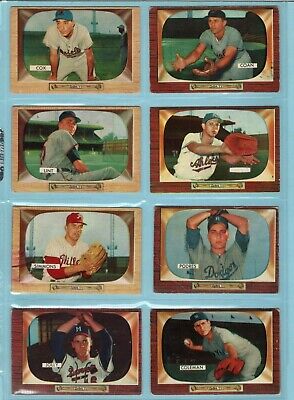 1955 Bowman Starter Set Lot of 61 Different Baseball Cards G - Ex/Mt isus