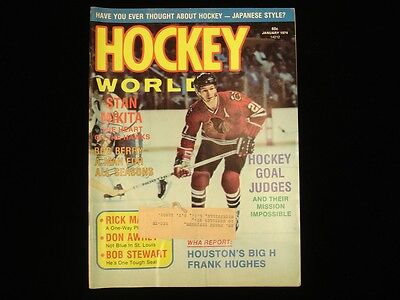 January 1974 Hockey World Magazine - Stan Mikita Blackhawks Cover