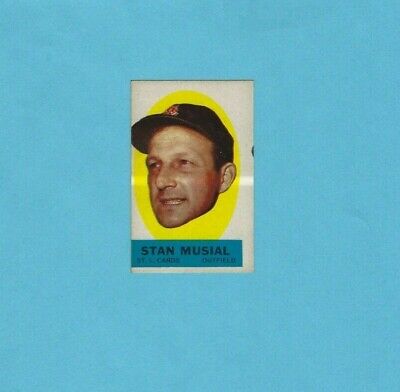 1963 Topps Peel-Off Stan Musial St. Louis Cardinals Baseball Card   