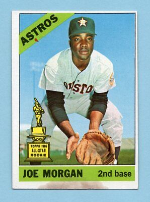 1966 Topps #195 Joe Morgan Houston Astros Baseball Card NM o/c ap prt mk wat st