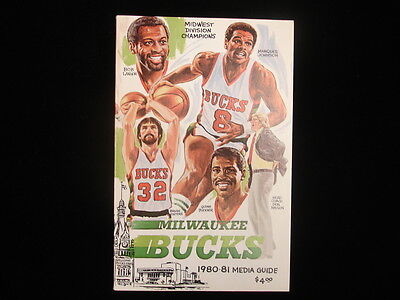 1980-81 Milwaukee Bucks Basketball Media Guide