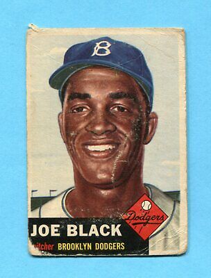 1953 Topps #81 Joe Black Brooklyn Dodgers Baseball Card Low Grade