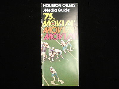 1975 Houston Oilers NFL Media Guide