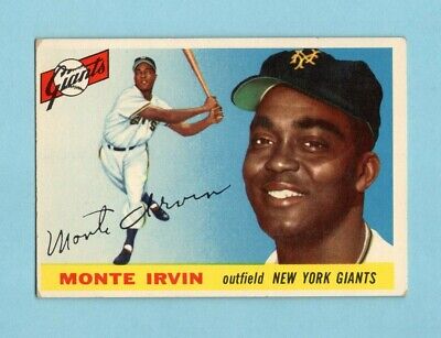 1955 Topps #100 Monte Irvin New York Giants Baseball Card EX