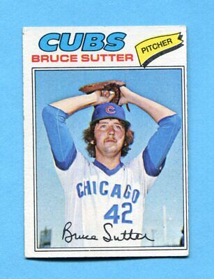 1977 Topps #144 Bruce Sutter Chicago Cubs Rookie Baseball Card EX