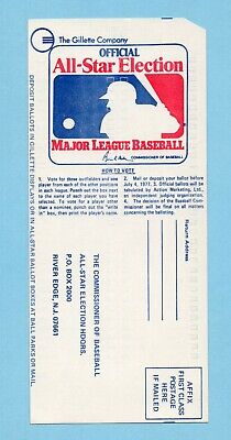 1977 All-Star Game Media Guide (scored neatly inside) includes All-Star Ballot