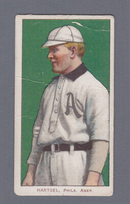 1909-1911 T206 White Border Topsy Hartsel Philadelphia Baseball Card 