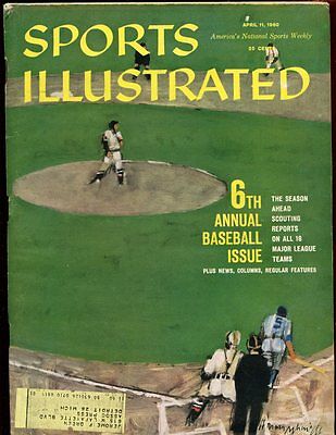 April 11 1960 Sports Illustrated Magazine Annual Baseball Issue EX