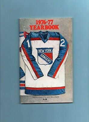 1976-77 NHL New York Rangers Yearbook / Media Guide 