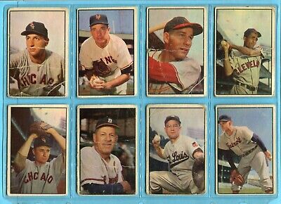 1953 Bowman Color Starter Set Lot of 20 Different Baseball Cards Low Grade  