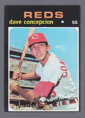 1971 Topps #14 Dave Concepcion Cincinnati Reds Rookie Baseball Card NM o/c