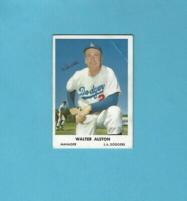 1961 Bell Brand #24 Walter Alston Los Angeles Dodgers Baseball Card    