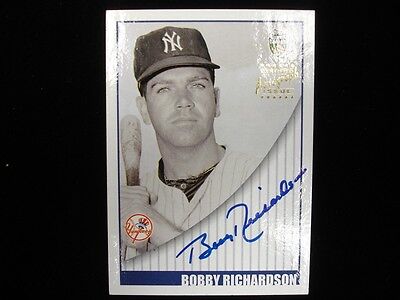 Bobby Richardson Autographed 2002 Topps Baseball Card - B&E Hologram