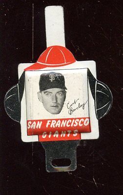 1958 Armour Tab Curt Barclay San Francisco Giants EM/NM