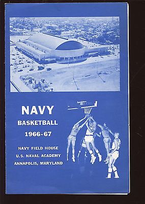 1966/1967 NCAA Basketball Navy Media Guide EXMT