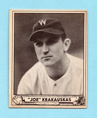 1940 Play Ball #188 Joe Krakauskas Washington Senators Baseball Card Ex/Mt o/c