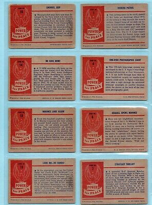 1954 Bowman Power For Peace Starter Set Lot of 33 Different Cards mixed grades  