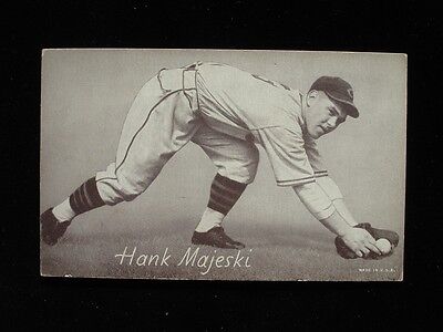 1947-66 Exhibit Card - Hank Majeski - 'C' on Cap - EX