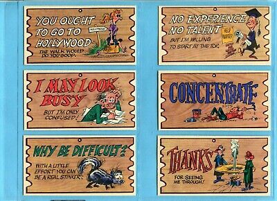 1959 Topps Wacky Plaks Starter Set Lot of 43 Different Cards EX+ - Ex/Mt   