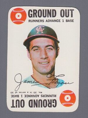 1968 Topps Game Insert #33 Jim Fregosi California Angels Baseball Card 